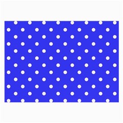 1950 Purple Blue White Dots Large Glasses Cloth (2 Sides) by SomethingForEveryone