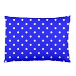 1950 Purple Blue White Dots Pillow Case (Two Sides) Back