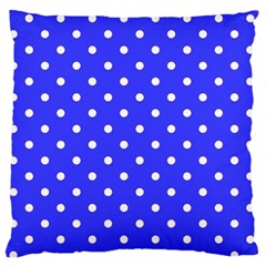 1950 Purple Blue White Dots Standard Flano Cushion Case (one Side) by SomethingForEveryone