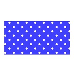 1950 Purple Blue White Dots Satin Wrap