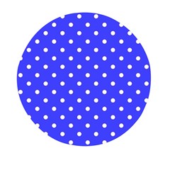 1950 Purple Blue White Dots Mini Round Pill Box (pack Of 3)