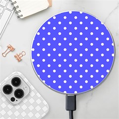 1950 Purple Blue White Dots Wireless Charger