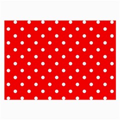 1950 Red White Dots Large Glasses Cloth by SomethingForEveryone