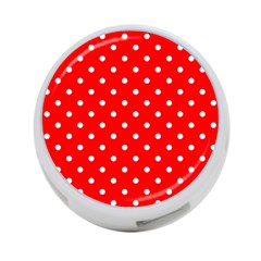 1950 Red White Dots 4-port Usb Hub (one Side) by SomethingForEveryone