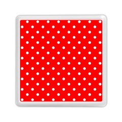 1950 Red White Dots Memory Card Reader (square) by SomethingForEveryone