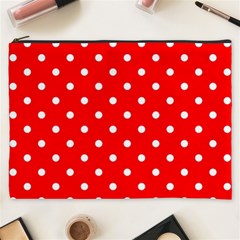 1950 Red White Dots Cosmetic Bag (xxxl) by SomethingForEveryone