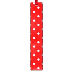 1950 Red White Dots Large Book Marks by SomethingForEveryone