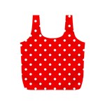 1950 Red White Dots Full Print Recycle Bag (S) Front