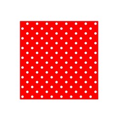 1950 Red White Dots Satin Bandana Scarf by SomethingForEveryone