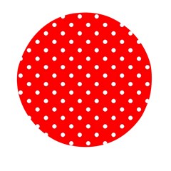 1950 Red White Dots Mini Round Pill Box by SomethingForEveryone