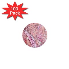 Flowing Petals 1  Mini Buttons (100 Pack)  by kaleidomarblingart