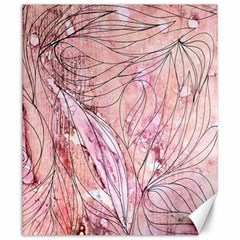 Flowing Petals Canvas 20  X 24  by kaleidomarblingart