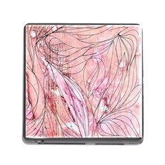 Flowing Petals Memory Card Reader (square 5 Slot) by kaleidomarblingart