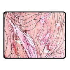 Flowing Petals Fleece Blanket (small) by kaleidomarblingart