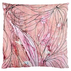 Flowing Petals Large Cushion Case (one Side) by kaleidomarblingart