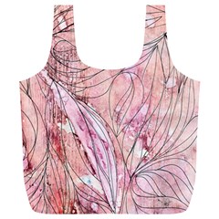 Flowing Petals Full Print Recycle Bag (xl) by kaleidomarblingart