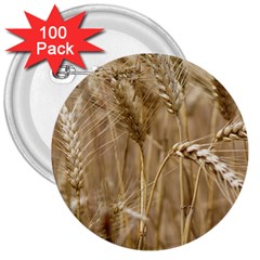 Wheat-field 3  Buttons (100 Pack)  by SomethingForEveryone