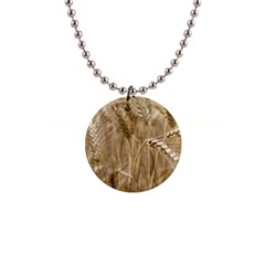 Wheat-field 1  Button Necklace by SomethingForEveryone