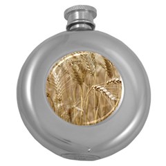 Wheat-field Round Hip Flask (5 Oz)