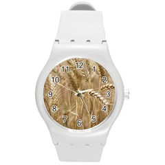 Wheat-field Round Plastic Sport Watch (m) by SomethingForEveryone