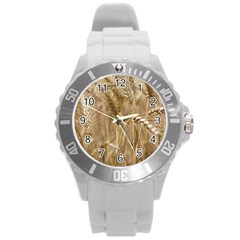 Wheat-field Round Plastic Sport Watch (l) by SomethingForEveryone