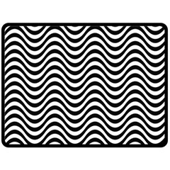 Waves Double Sided Fleece Blanket (large)  by SomethingForEveryone