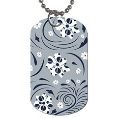 Folk Flowers Pattern Floral Surface Dog Tag (one Side) by Eskimos