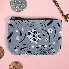 Folk Flowers Pattern Floral Surface Mini Coin Purse by Eskimos