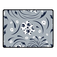 Folk Flowers Pattern Floral Surface Fleece Blanket (small) by Eskimos