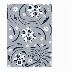 Folk Flowers Pattern Floral Surface Large Garden Flag (two Sides) by Eskimos