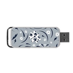 Folk Flowers Pattern Floral Surface Portable Usb Flash (one Side) by Eskimos