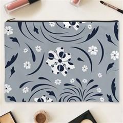 Folk Flowers Pattern Floral Surface Cosmetic Bag (xxxl) by Eskimos