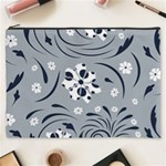 Folk flowers pattern Floral surface Cosmetic Bag (XXXL) Front