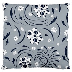 Folk Flowers Pattern Floral Surface Standard Flano Cushion Case (two Sides) by Eskimos