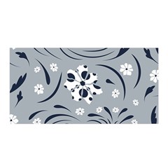 Folk Flowers Pattern Floral Surface Satin Wrap by Eskimos