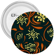 Folk Flowers Pattern Floral Surface 3  Buttons by Eskimos