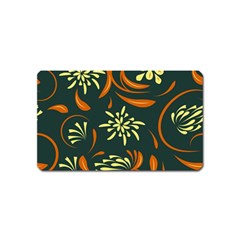 Folk Flowers Pattern Floral Surface Magnet (name Card) by Eskimos