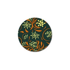 Folk Flowers Pattern Floral Surface Golf Ball Marker (4 Pack) by Eskimos