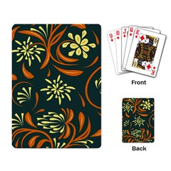 Folk Flowers Pattern Floral Surface Playing Cards Single Design (rectangle) by Eskimos