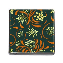 Folk Flowers Pattern Floral Surface Memory Card Reader (square 5 Slot) by Eskimos