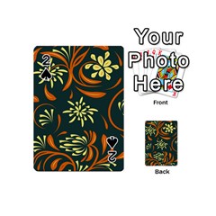 Folk Flowers Pattern Floral Surface Playing Cards 54 Designs (mini) by Eskimos