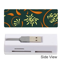 Folk Flowers Pattern Floral Surface Memory Card Reader (stick) by Eskimos