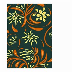 Folk Flowers Pattern Floral Surface Small Garden Flag (two Sides) by Eskimos