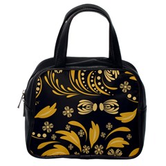 Folk Flowers Pattern Floral Surface Classic Handbag (one Side) by Eskimos