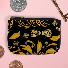 Folk Flowers Pattern Floral Surface Mini Coin Purse by Eskimos