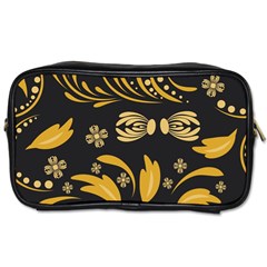 Folk Flowers Pattern Floral Surface Toiletries Bag (one Side) by Eskimos