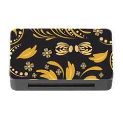 Folk Flowers Pattern Floral Surface Memory Card Reader With Cf by Eskimos