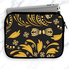 Folk Flowers Pattern Floral Surface Apple Ipad 2/3/4 Zipper Cases by Eskimos