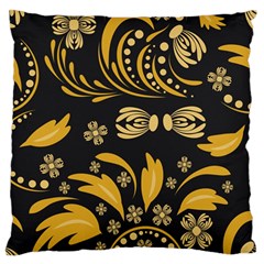 Folk Flowers Pattern Floral Surface Standard Flano Cushion Case (one Side) by Eskimos