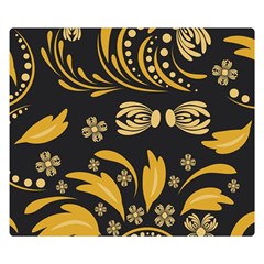 Folk Flowers Pattern Floral Surface Double Sided Flano Blanket (small)  by Eskimos